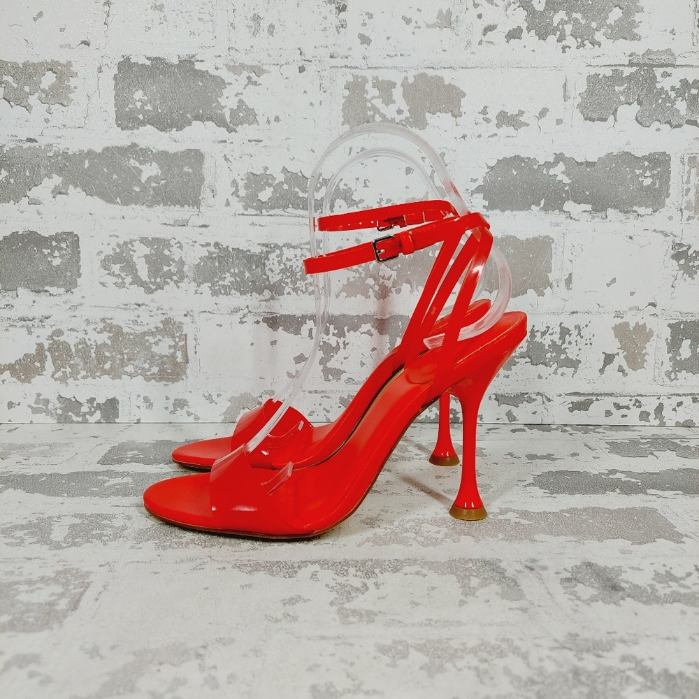 New Marc Fisher Calisty Red Strappy Heeled Sandal M814